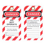 �tiquettes de signalisation de verrouillage en plastique danger ne pas utiliser, paquet de 10