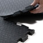 Etm - tapis d'�curie en caoutchouc, rev�tement avec syst�me de puzzle 120 x 80 cm