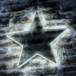 Etoile lumineuse 55cm 192 led blanc froid flash scintillant 24v tube non ip44 extrieur lotti