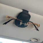 �tui � lunettes de soleil pour voiture, �tui � lunettes de soleil magn�tique en cuir, compatible avec ...