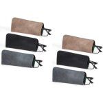 �tui lunettes souple 6 pi�ces, pu cuir boitier lunettes lecture sac pour femme homme enfant