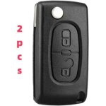 �tui porte - cl�s pliable � 2 boutons compatible ce0523 pour peugeot 207 307 308 407 408 3008 5008 citro�n ...