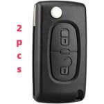 �tui porte - cl�s pliable � 2 boutons compatible ce0523 pour peugeot 207 307 308 407 408 3008 5008 citro�n ...