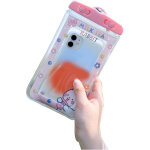 �tui t�l�phone �tanche transparent avec dragonne, design mignon lapin rose pour nage plong�e rafting, ...