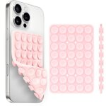 �tui de t�l�phone en silicone � ventouse avec support double face, accessoire mains libres offrant une ...