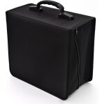 �tui zipp� noir capacit� 432 cd, organiseur portefeuille film m�dia, id�al voiture ou voyage, protection ...