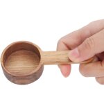 Eujgoov 8g, noix en bois � mesurer la cuill�re � caf� de caf� scoop avec poign�e, adapt� aux haricots ...