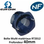 Bote multi - matriaux 1 poste 67mm profondeur 40mm - tanche  l'air