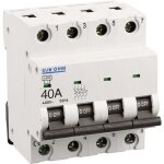 Eur ohm - disjoncteur t�trapolaires courbe c connexion vis haut / bas - ip20 / ik02 40a 4, 5ka