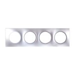 Plaques de finition polycarbonate - alu - square 4 postes Plaques de finition polycarbonate - alu - square 4 postes