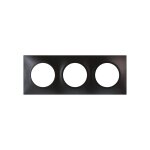 Eurohm square plaque triple anthracite - 60398