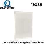 Porte blanche pour coffret plastique maxi - rail - porte blanche - porte blanche pour coffret 2 rang�es ...