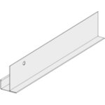 Eurocoustic st gobain - profil� f pour panneau de 1, 3 cm - 300 cm pour dalle plafond - eurocoustic