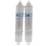 2 filtres a eau universel frigo americain samsung lg daewoo wf005x2 eurofilter