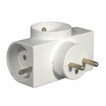 Multiprise 2p + t 16a 3 sorties lat.