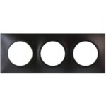 Eurohm square plaque triple anthracite - 60398