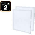 Dalle led 600x600 40w lot de 2 pcs blanc froid 6000k haute luminosit - plusieurs modles disponibles ...