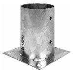 Pied de poteau rond � visser