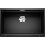 Blanco - etagon 700 - �vier en silgranit, 73x46 cm, avec rails, noir 525891