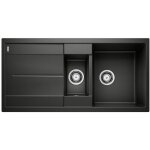 Blanco - evier metra 6s silgranit - noir - vidage : automatique