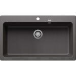 Evier blanco naya xl 9 silgranit - gris rocher