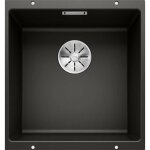 Subline 400 - �vier en silgranit, 43x46 cm, infino, noir 525990 - blanco