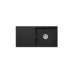 vier de cuisine cristalite pur - 1000 x 500 x 181 mm - sous - meuble 60 cm - coloris nero - schock ...