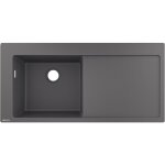 Hansgrohe - evier � encastrer 1 bac s51 450 �gouttoir � droite sans vidage gris pierre