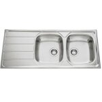 Evier à encastrer rock 2 cuves + 1 égouttoir inox ev4521ims Evier à encastrer rock 2 cuves + 1 égouttoir inox ev4521ims