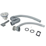 �vier de salle de bain en acier inoxydable, bonde de vidage simple pour lavabo