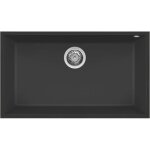 �vier sous - plan granit noir luisina quadrille 1 bac 760x440 - vidage automatique