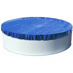 Evolution - bche de protection ronde 550 cm bleue avec surdimensionnement t & hiver piscine