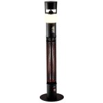 Ewt - chauffage radiant d'extrieur 1500w + haut - parleur + lumire led patio music