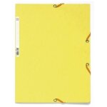 Exacompta - chemise � �lastique - 3 rabats - 24 x 32 - carte lustr�e 390g - jaune citron