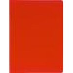 Exacompta porte - vues a4 polypropyl�ne souple pochettes grain�es opaque 80 vues rouge