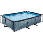 Exit toys - piscine exit stone 300x200x65cm avec pompe filtrante - grise Exit toys - piscine exit stone 300x200x65cm avec pompe filtrante - grise