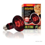 Exo terra lampe infrarouge baskin spot - 100 w - pour terrarium