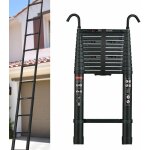 Extensible 5m 16. 4ft echelles 150kg capacit� de charge alu echelle t�lescopique avec 2x crochets