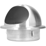 Extracteur externe en acier inoxydable diam�tre 80 mm pour ventilation de cuisine r�utilisable antivent ...