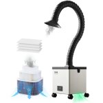 Extracteur de fumee de soudure, 85 w, absorbeur de fumee de soudage sans balais, aspiration 200 m / ...