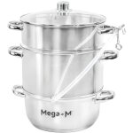 Extracteur de jus  vapeur mega - m en acier inoxydable 8 l n