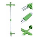 Extracteur de mauvaises herbes et outil d'extraction de racine de d�sherbeur vertical rotatif t�lescopique ...
