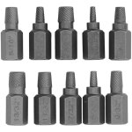 Extracteur de vis endommag 10 pices, outil de retrait de goujon de boulon hexagonal, ensemble d'extracteur ...