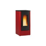 Extraflame - poele a' granule's la nordica dahiana plus revetement en acier peint bordeaux 10, 0 kw 287 ...