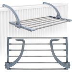 Tendoir séchoir à linge pliant 62x32x20, 5cm à accrocher sur le radiateur fenêtre bain pour étendre sécher ... Tendoir séchoir à linge pliant 62x32x20, 5cm à accrocher sur le radiateur fenêtre bain pour étendre sécher ...