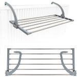 Tendoir séchoir à linge pliant 82x32x20, 5cm à accrocher sur le radiateur fenêtre bain pour étendre sécher ... Tendoir séchoir à linge pliant 82x32x20, 5cm à accrocher sur le radiateur fenêtre bain pour étendre sécher ...