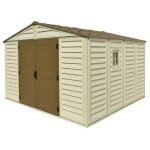 Ezooza - woodbrige plus abri de jardin en pvc 325 x 326 x 233 cm beige et marron - avorio / marrone