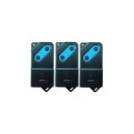 Tm2 433 ds - lot de 3 tlcommandes pour portails et porte de garage  2 boutons - 433, 92 mhz - code ...