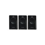 Faac - xt2 433 slh noire - lot de 3 t�l�commandes � 2 canaux - codage rolling code slh s�curis� - compatible ...