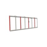 Faac ? kit herse basse anti - franchissement 3m ? aluminium pour lisses rondes et rectangulaires ? application ...